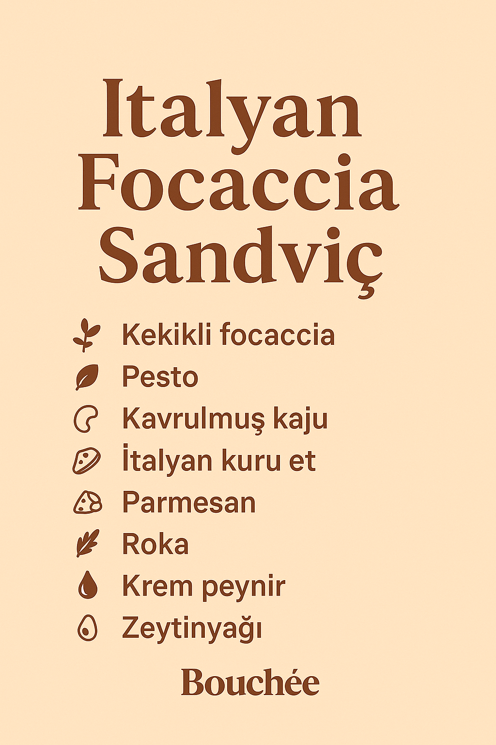 İtalyan Foccacia Sandviç
